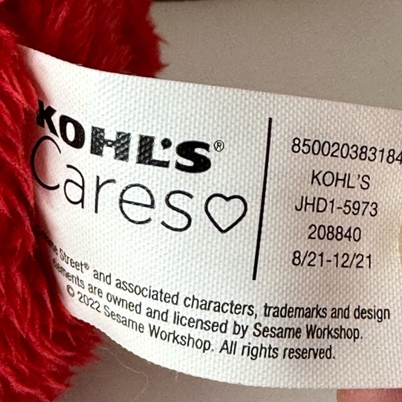 Elmo Sesame Street Plush Stuffed Monster Toy Kohl’s Cares 2021 - Picture 3 of 4